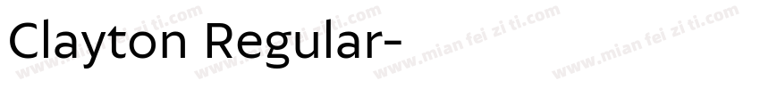 Clayton Regular字体转换